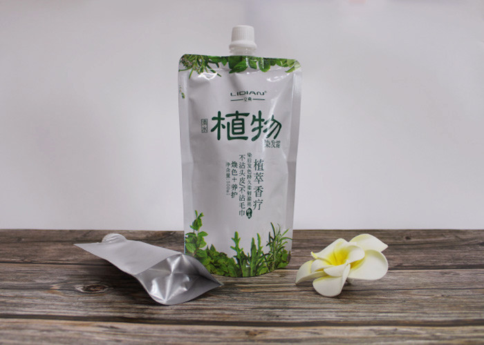 150 Micron 250ml Spouted Stand Up Pouches For Body Creams Packing
