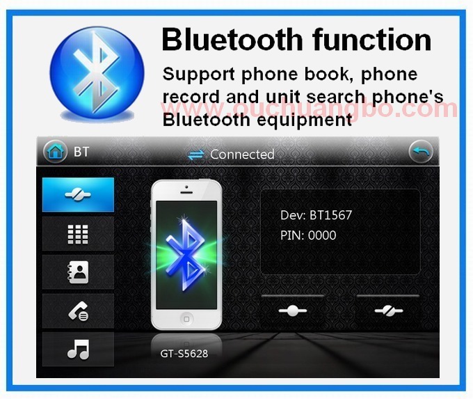 Ouchuangbo Touch Screen GPS Navigation for Universal Car DVD Video System RDS Bluetooth OCB-6205A