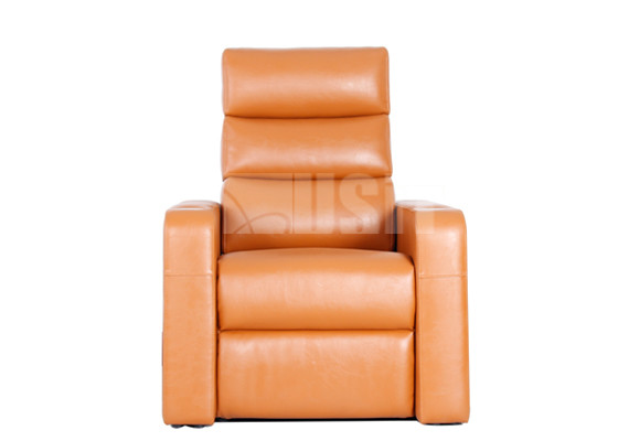 Stylish Foam Home Theater Sofa Seating , Media Room Reclining Sofa With Rocking Headrest