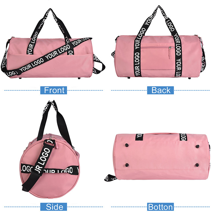 Custom Large Fitness Travel Duffle Bag Waterproof Polyester Mens Sports Gym Duffel Bag