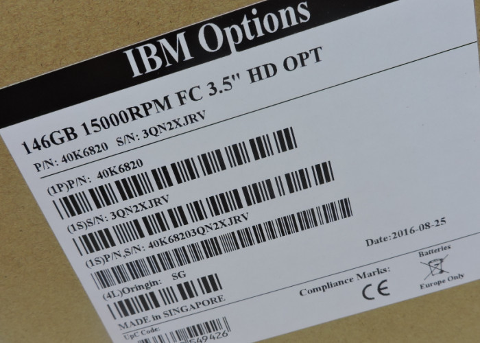 40K6823 40K6820 23R1776 2.5 Inch SAS Drives , IBM Hard Drive 146G 15K FC DS4300/4700