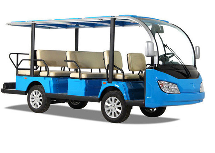 11 Seats Electric Sightseeing Bus 4 Wheel Electric Shuttle Car