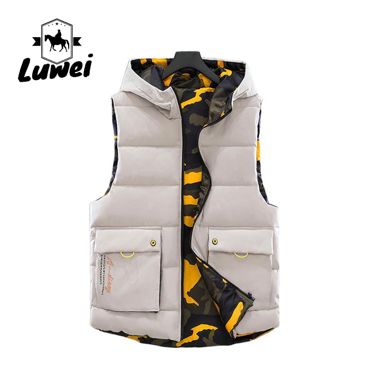 Custom Luxury Top Oversize Compression Outdoour Utility Cycling Climbing Sliming Cotton Hoodie Man Travel Vest