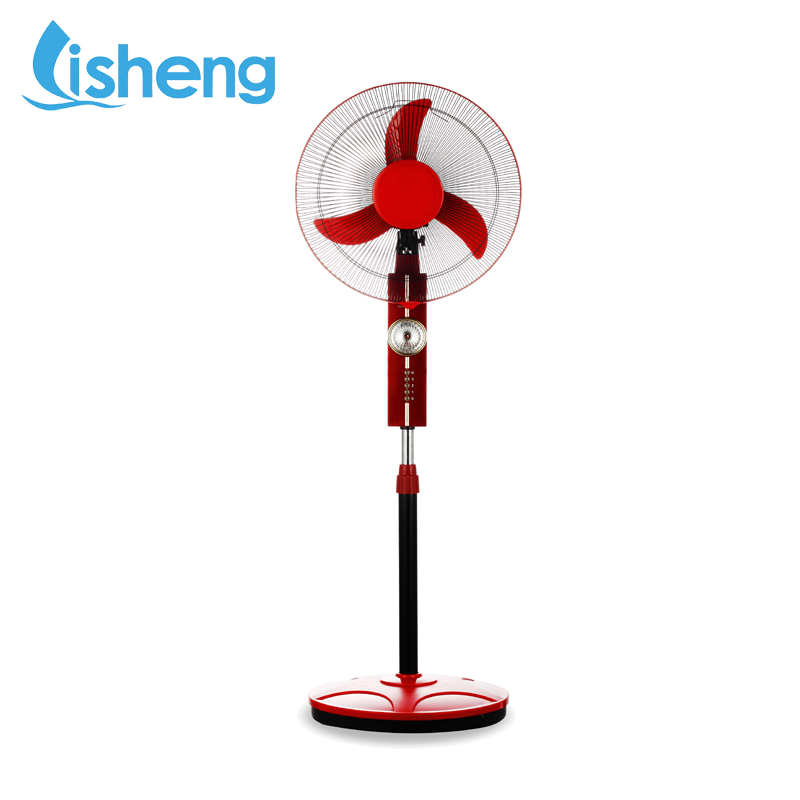 16 Inch 12V BLDC Motor Rechargeable Solar Fan 18V 15W Plastic Material