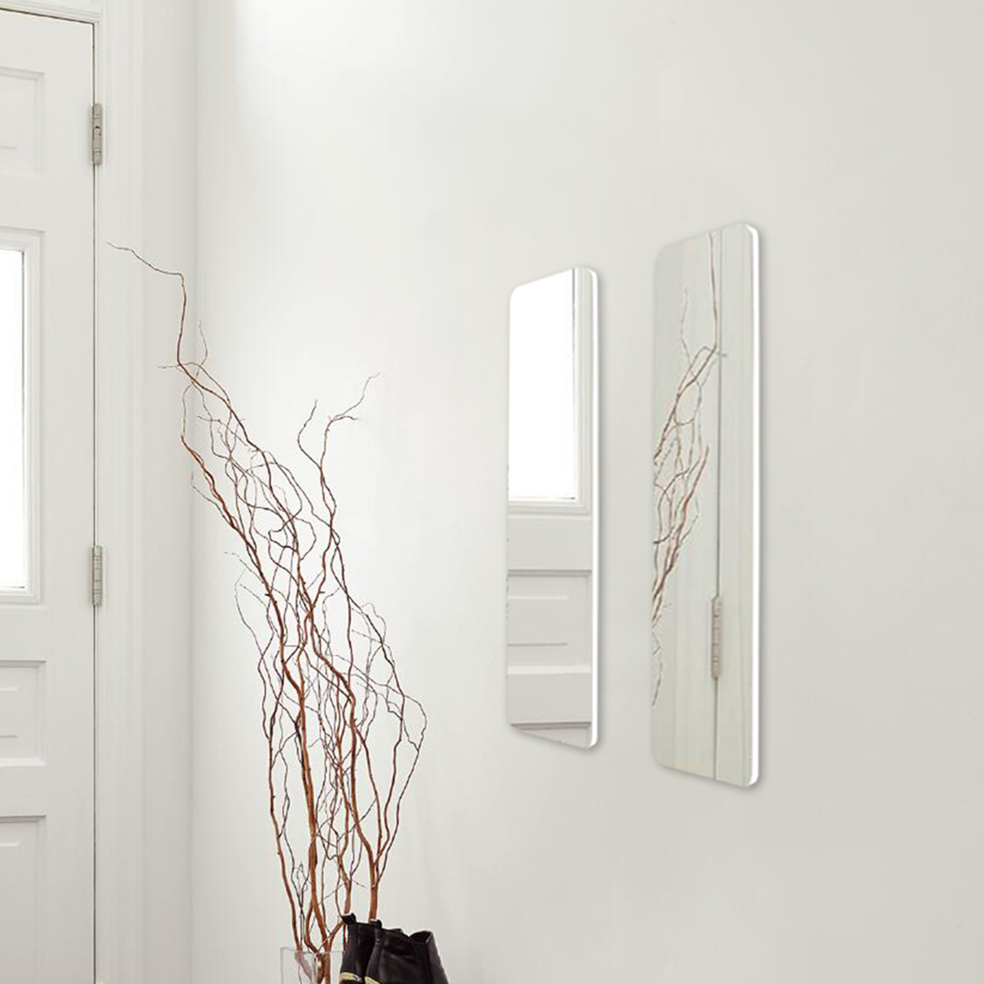 Wall Mounted Frameless Makeup Mirror 3mm Thick Full Length For Living Room