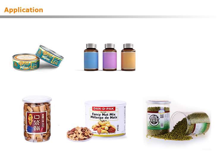 Automatic Bottle Filling Line Fudge Candy Weighing Straight Rotary Can Case Jar Filling Capping Machine