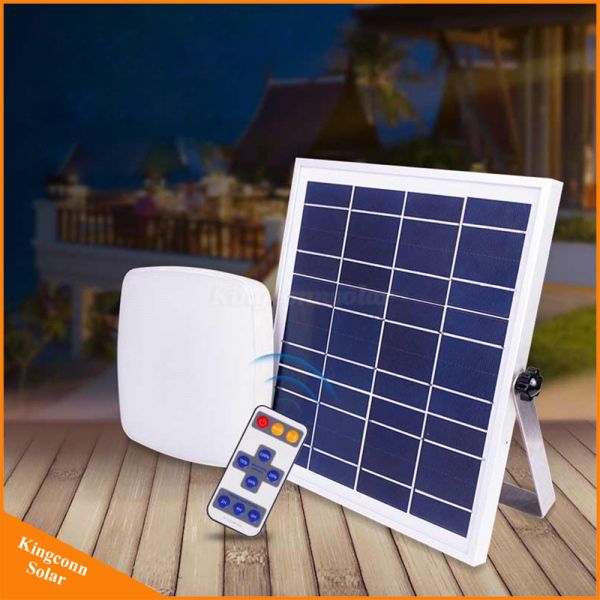 Dimmable Solar Ceiling Light Emergency Mode IP65 Waterproof Balcony Hallway Lamp