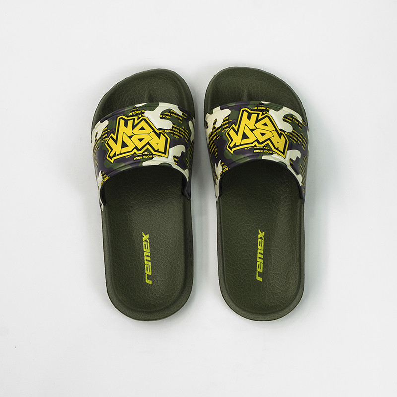 Kids Flat Sole EVA Slide Sandal , 35EU Non Slip Slide On Shoes