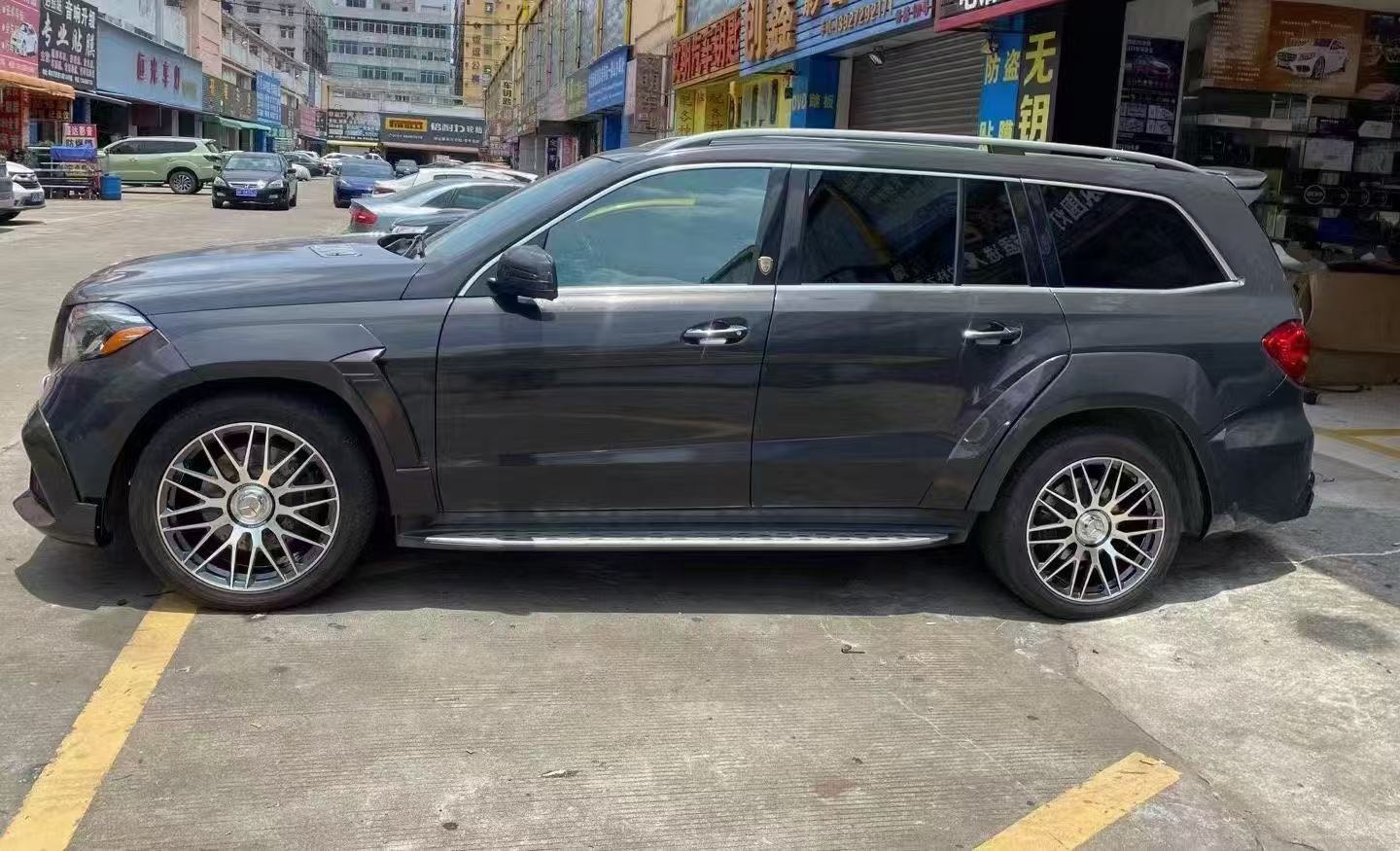 X166 Mercedes Wide Body Kit GLS450 GLS63 2015 Front Lip Spoiler Widebody Kit