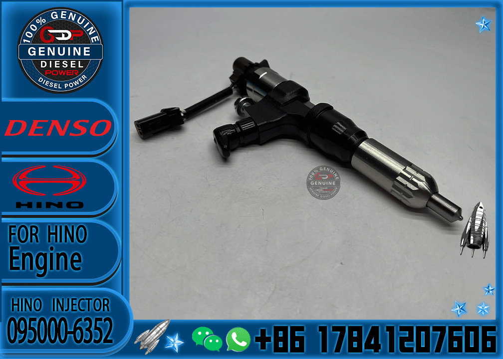 Diesel Fuel Injector Nozzle Common Rail Injector 095000-6353 095000-6352 23670-E0050 for DENSO HINO J05E KOBELCO SK200-8