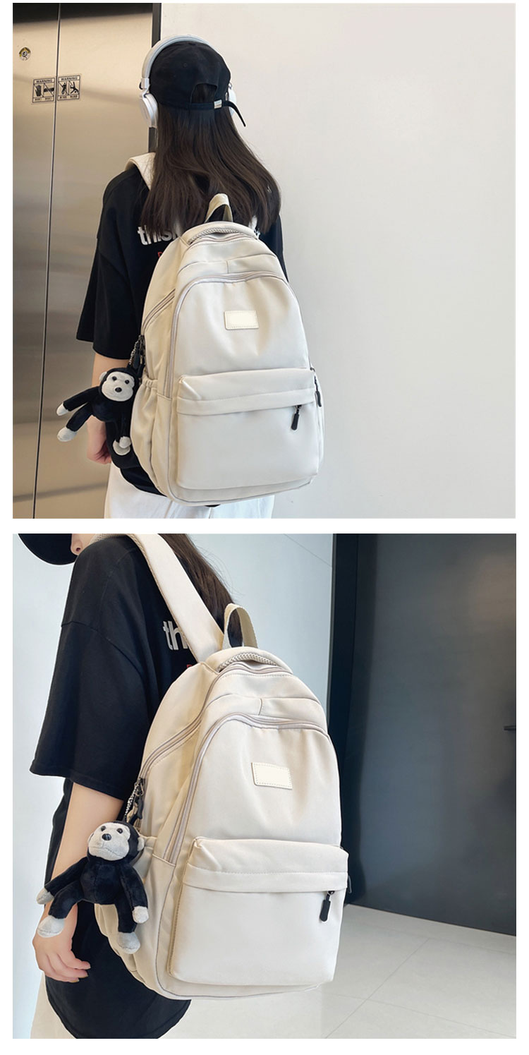 Sympathybag Women Teenager Girls Laptop Backpack Multifunction With Double Zipper