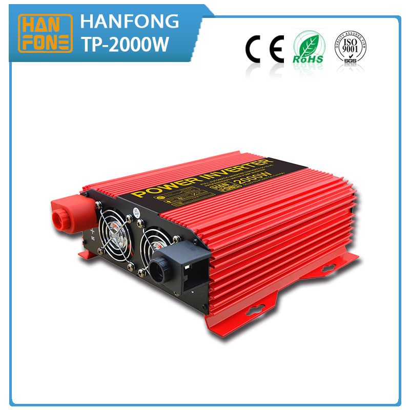 2000W Smart 12v/24v/48v dc to ac 110v/230v Modified Sine Wave Power Inverter Power Inverter with CE,FCC,ROHS approval