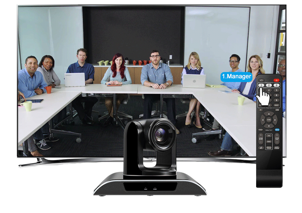 10X Optical Zoom Full HD 1080P Video Conference Camera USB/HDMI/SDI Video Conference Camera for Smartboard