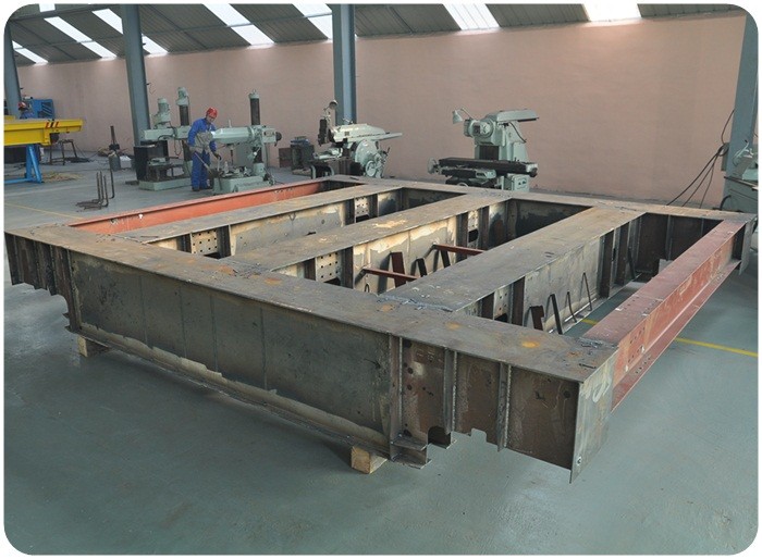 Q235 Steel Heavy Load Shipyard Transporter , Mounted Industrial Transfer Car