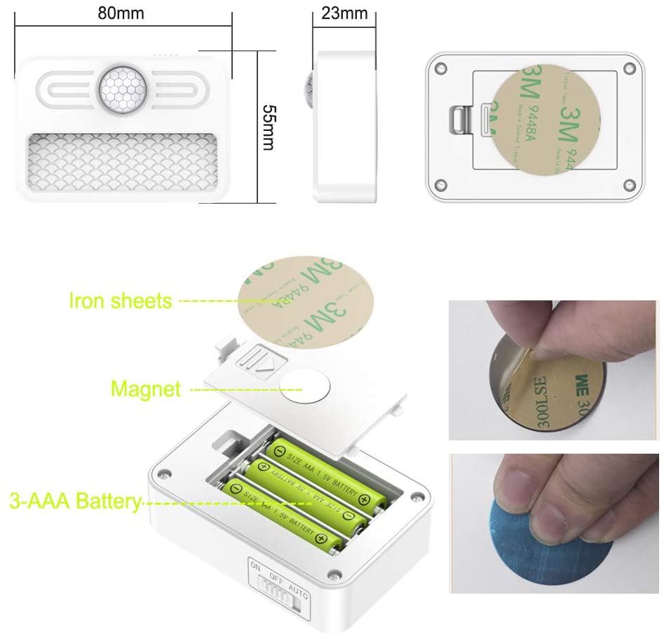 26Lm Indoor Battery Operated Motion Sensor Light