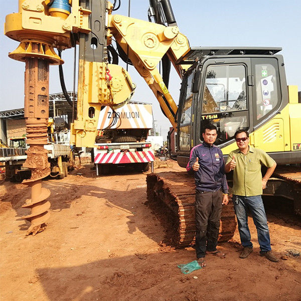 Small Hydraulic Rotary Piling Rig With 78 m/min Main Winch Line Speed 125 kN.m Max. drilling depth15 m Torque 125 kN.m