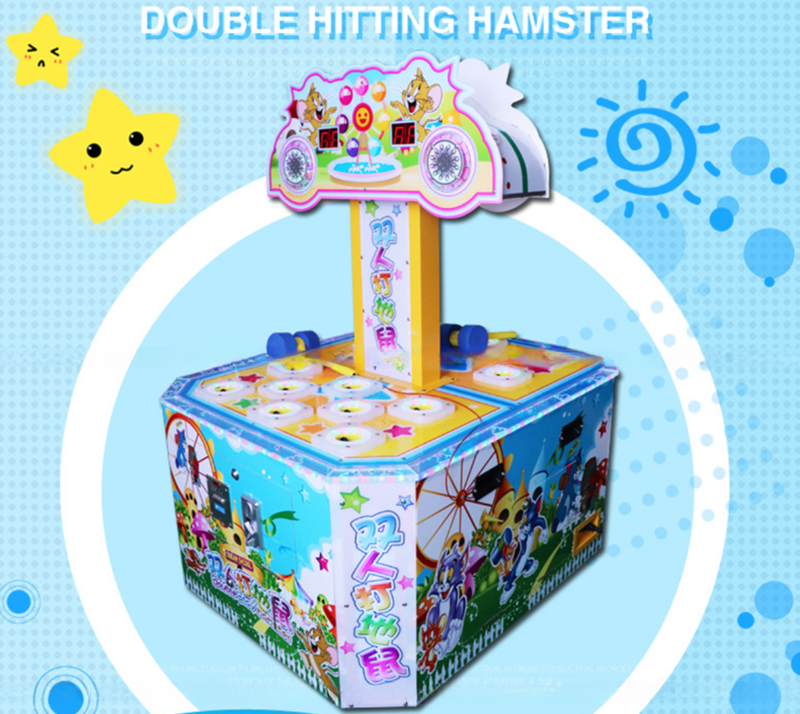 Dreamland indoor game center double players hitting mouse arcade machine for sale