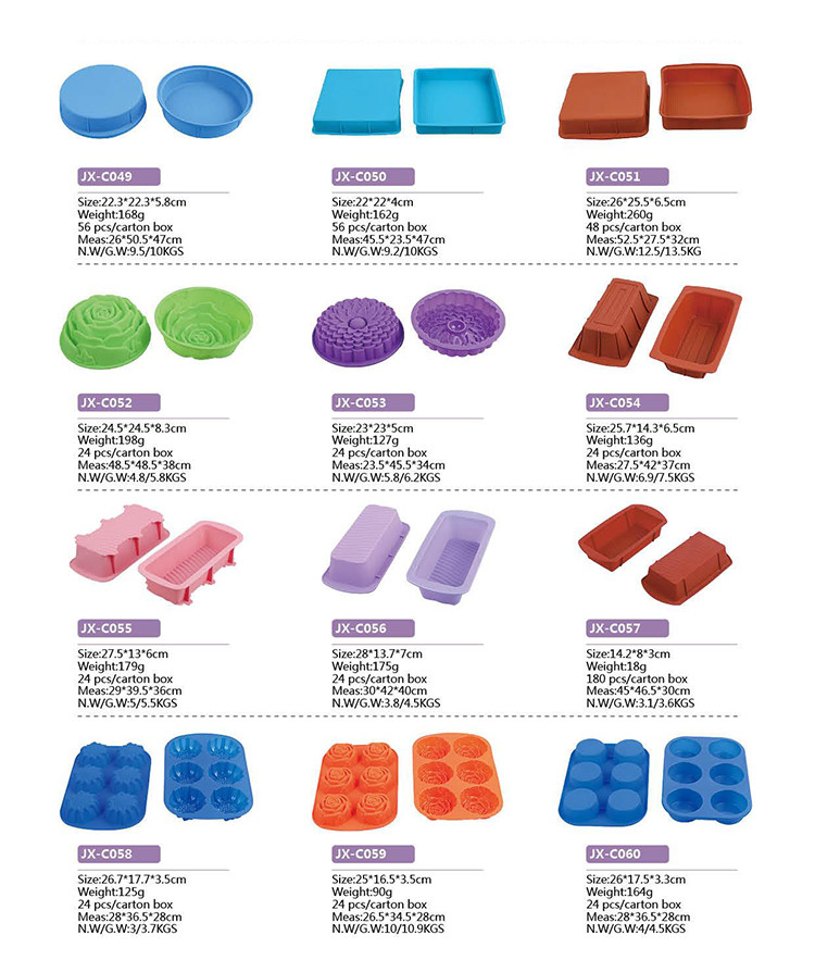 Custom OEM design round shape food grade FDA LFGB 9" Round Silicone Cake Mold Pan (9" round x 2 1/4" deep)