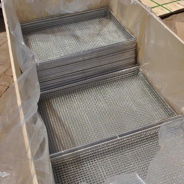 Food Grade 304L Stainless Steel Woven Wire Mesh Drying Trays 1.5m Width