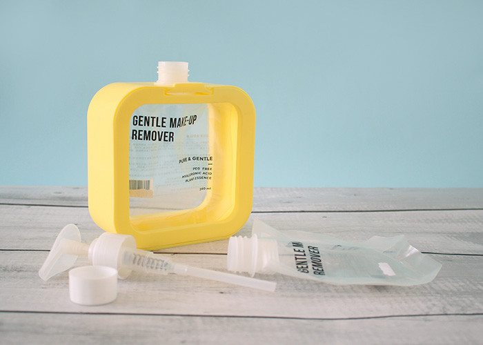 330ml Liquid Spout Bags With 28mm Cosmetic Pump Head