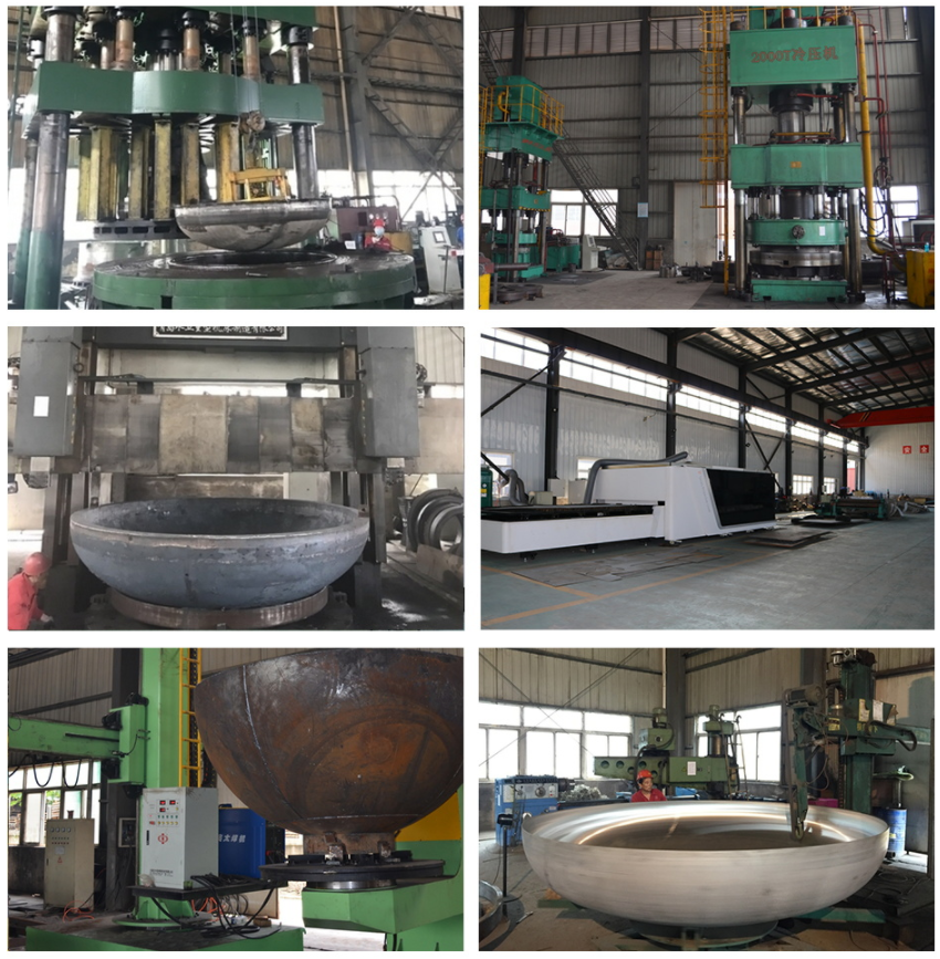 Large Carbon Steel Elliptical Dish End with Customized Asme Dished End Dish Head