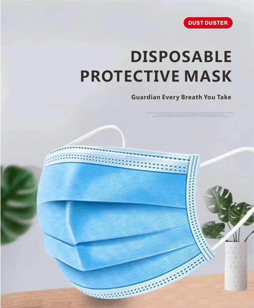 FDA CE 3 Ply Disposable Surgical Face Masks Non Woven Medical Mask For Adult