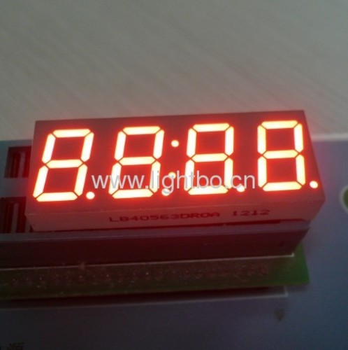 4 digit 0.56 inches Common Cathode Ultra bright Red 7 Segment LED Display