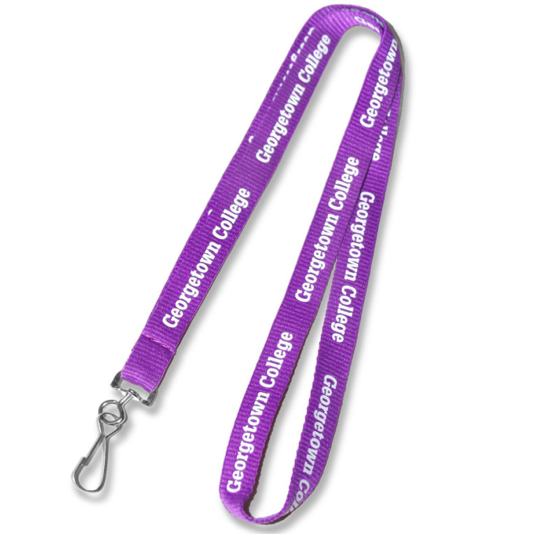 Polyester Double Bulldog Clip Lanyards Promotional Customised Lanyard Card Holder