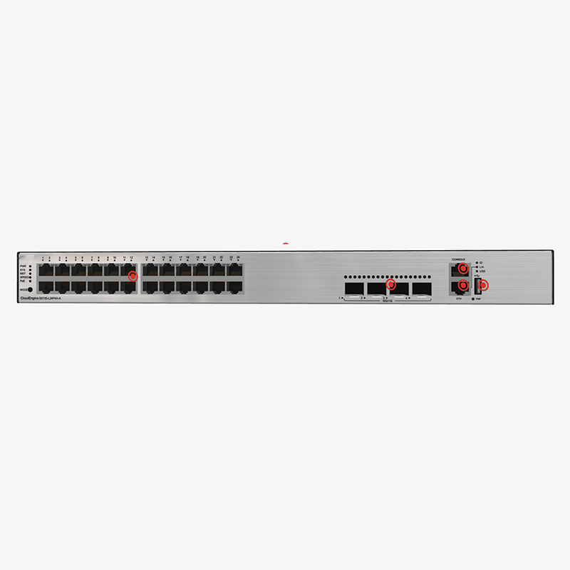 24 Ports GE SFP Switch S5735-L24T4S-A1 with 56Gbps/336Gbps Switch Capacity and Long