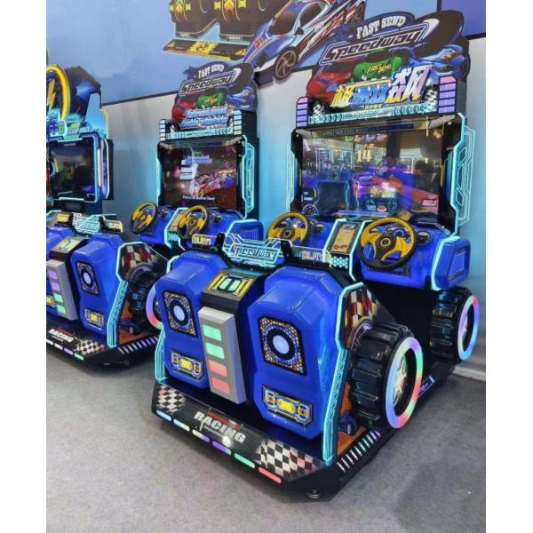 42-inch Coin Operated Kids Racing Simulator Arcade Machine FEC Amusement Game Center