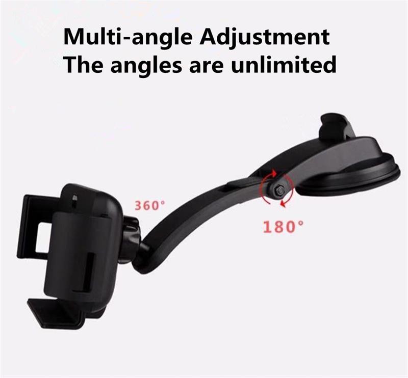 2A 9V Wireless Charging Magnetic Car Mount Qi Auto Clamping Car Phone Holder