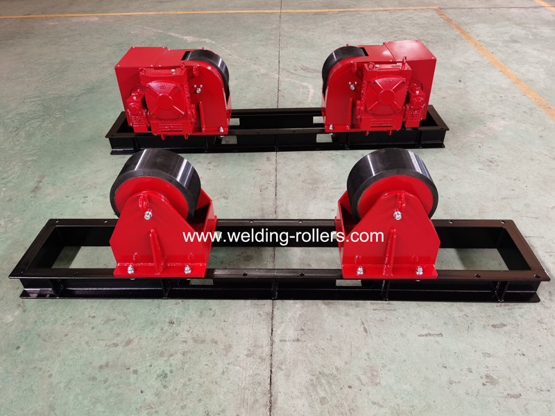 5 Ton Conventional Pipe Welding Rollers Bolt Adjustment For Wind Tower