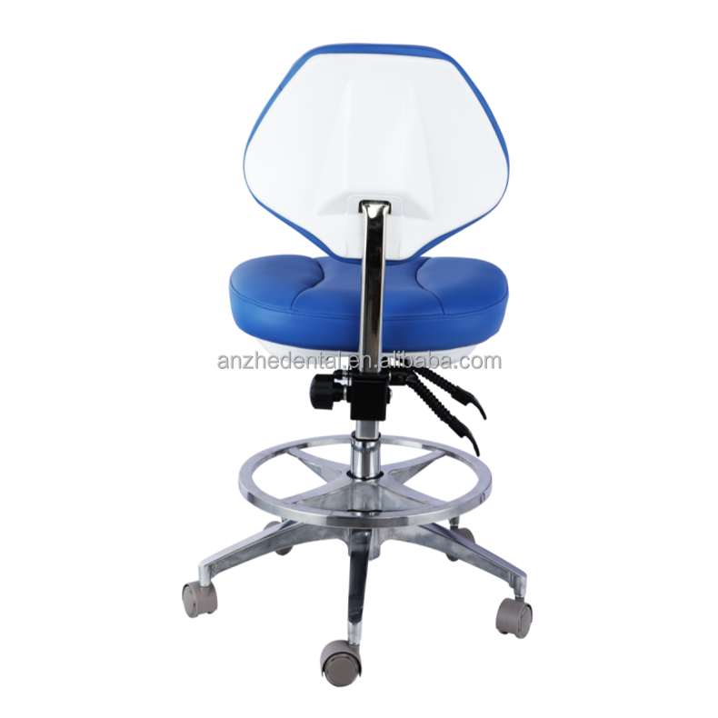 360 Degree Rotating Dental Assistant Chair Comfortable Seat Dentist Stool With Backrest