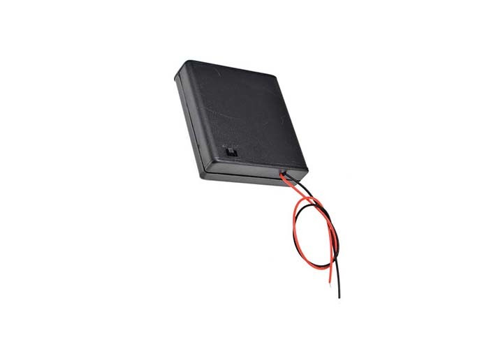 2 Wire 6v 4AA Battery Box Electronic Components With Wire And Switch