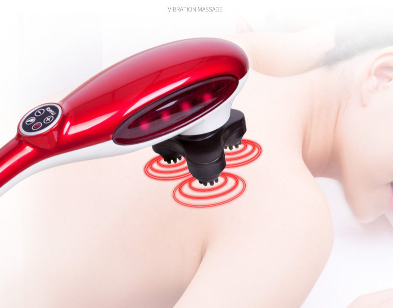Intelligent Health Handheld Percussion Massager 4 Massage Heads Changeable
