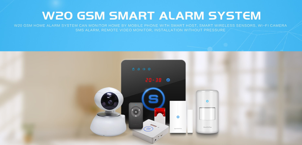 latest gsm sms remote control gsm gate door opener with W20 host alarm