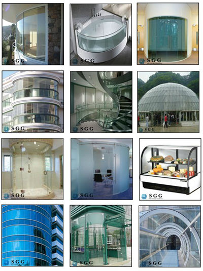 Curved tempered glass 3-19mm
