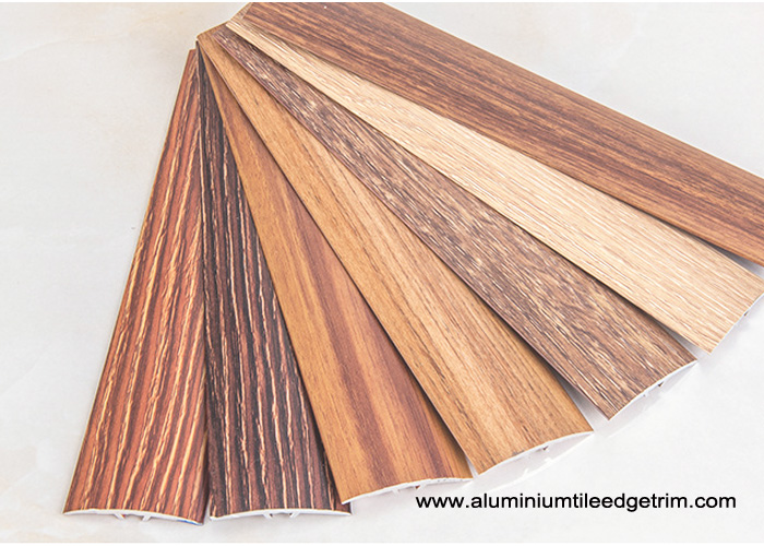 wood effect laminate floor metal edging