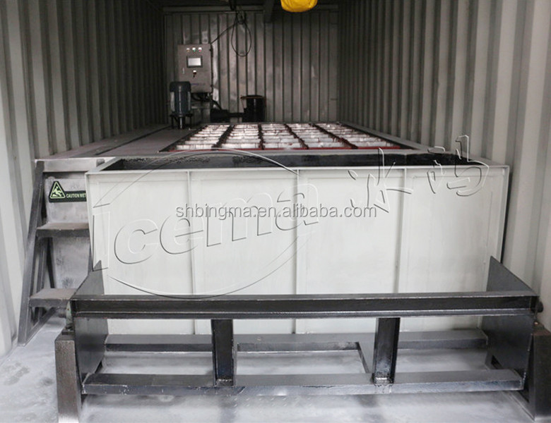 Automatic Container Ice Machine 220V 380V 410V 415V 440V 460V For Fresh Seafood Selling Ice Fishery