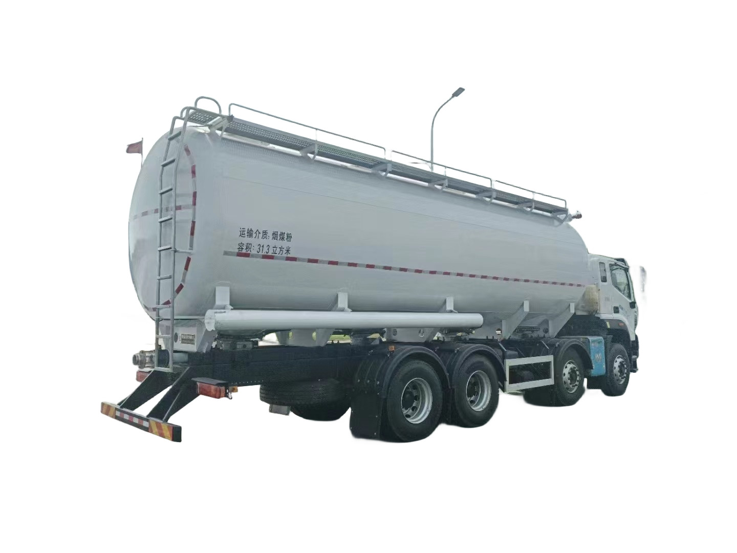 Smooth Transportation Bulk Cement Trailer With 7.00-16 Tyre Specfication