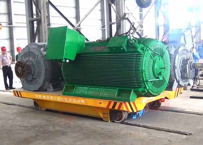 KPD-16T Steel box beam flatbed body motorized transfer trolleys