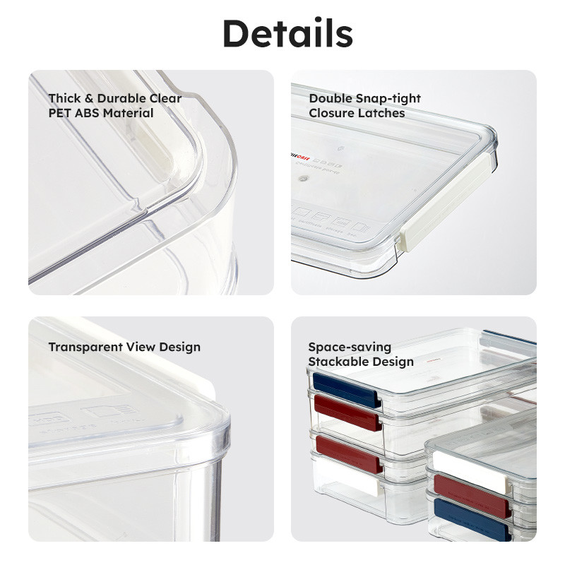 A4 File Documents Portable Project Case Clear Stackable Plastic Art Organizer Containers File Scrapbook Paper Storage Box