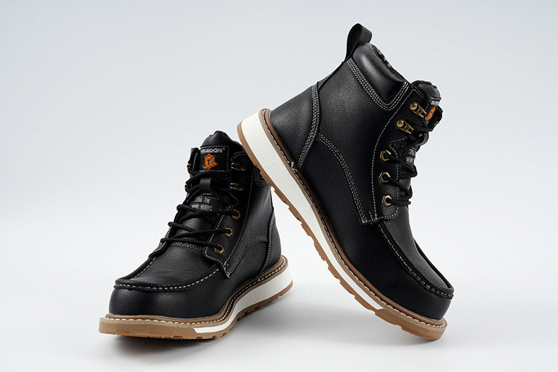 Anti-proof Work Shoes With PU Injection Molding Sole And Kevlar Midsole