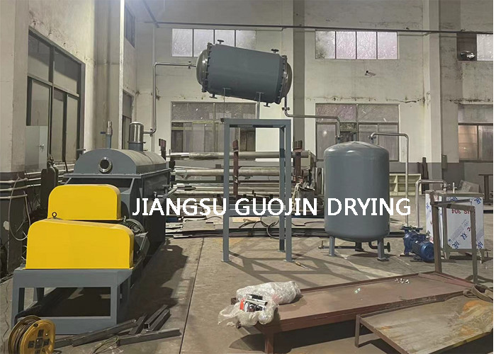 Double Shafts KJG-10 Vacuum Hollow Paddle Dryer For Maleic Anhydride