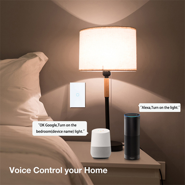 2.4GHz Tuya 4 Gang Smart Light Switch EU 3 Gang Wifi Light Switch