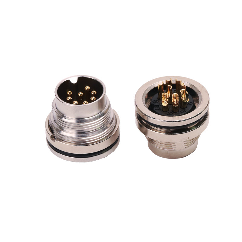 5A 6A 7A M16 Circular Connector Male Front Panel Mount Connector