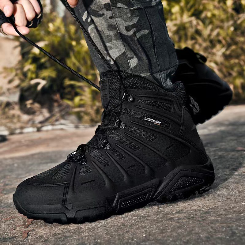 Mid High Tactical Desert Boots Lightweight Combat Hiking Boots Unisex