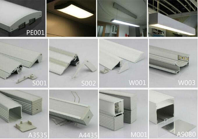 U type Corner Led aluminum extrusion profiles led profiles made from shenzhen with 1/2/3 meter length
