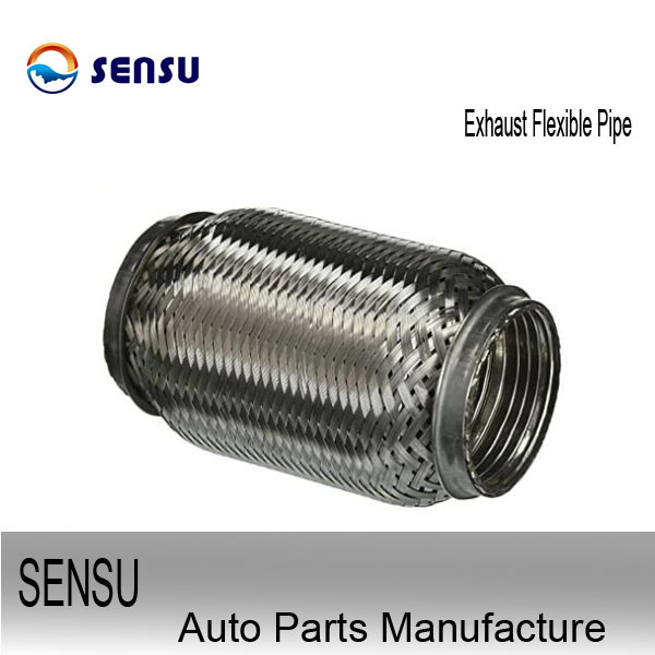 Universal 2'' Id Flexible Exhaust Pipe 51mm*150mm Stainless Steel Braided Exhaust Hose