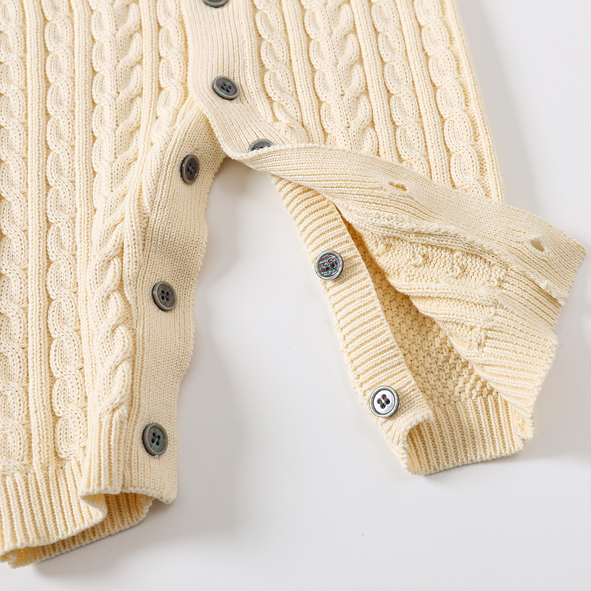 Knitted Cotton Clothing New Born Boy Girl Long Sleeves Jumpsuit Clothes with Warm Hat Autumn Winter Newborn Baby Rompers